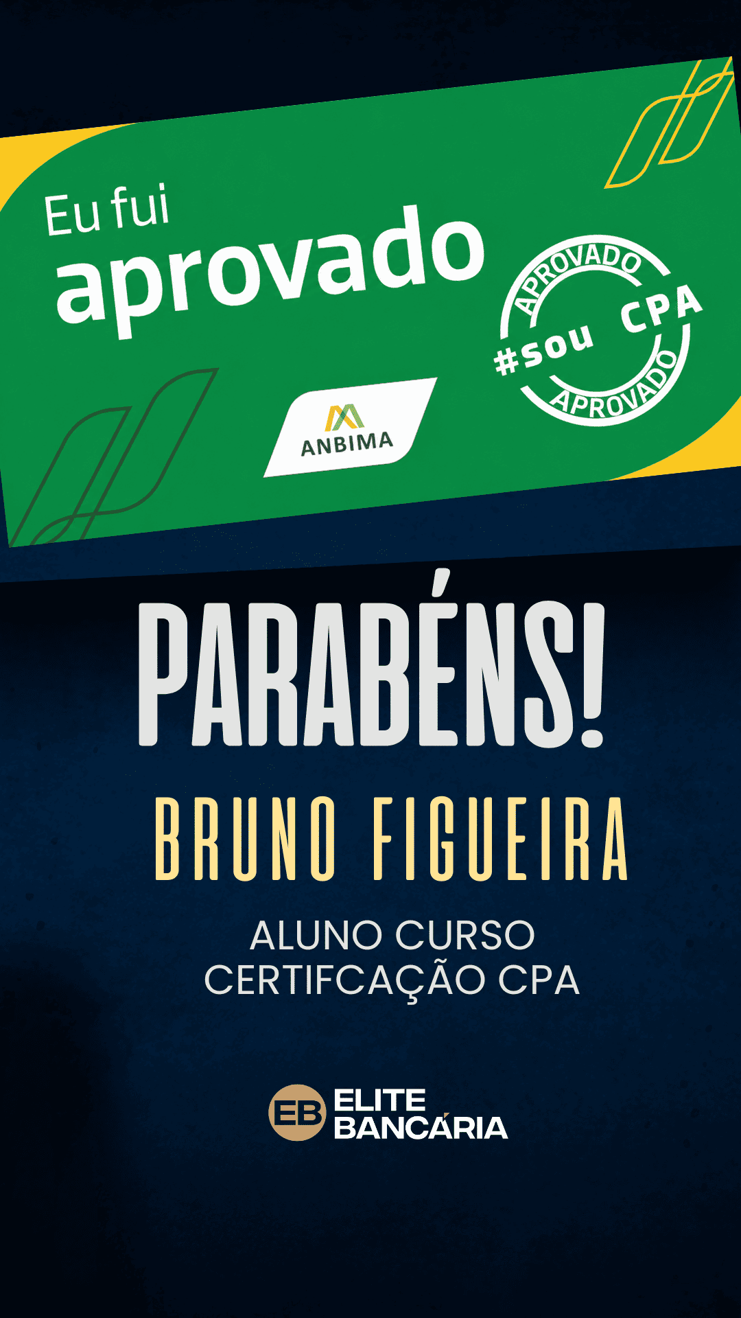 Aprovado CPA — Gabriel Santana